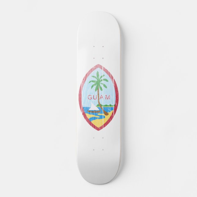 Skateboard Escudo de armas de Guam (Anverso)