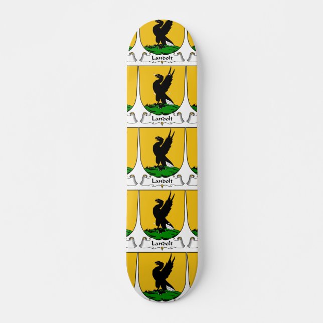 Skateboard Escudo de la familia de Landolt (Anverso )
