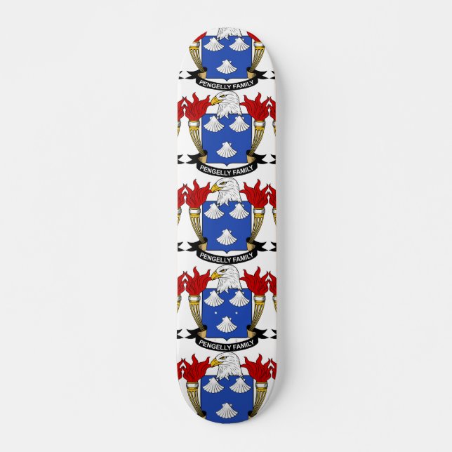 Skateboard Escudo de la familia de Pengelly (Anverso )