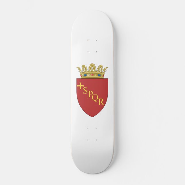 Skateboard Escudo romano de armas (SPQR) (Roma, Italia) (Anverso)