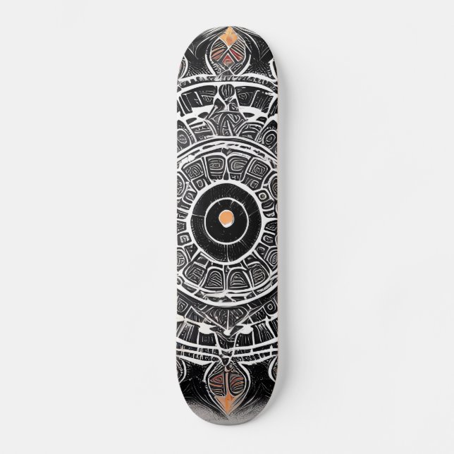 Skateboard Escudo tribal (Anverso)