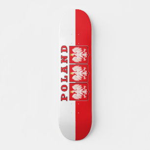 Skateboard Escudos de águila de Polonia