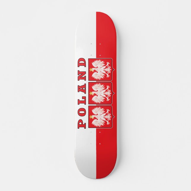 Skateboard Escudos de águila de Polonia (Anverso )