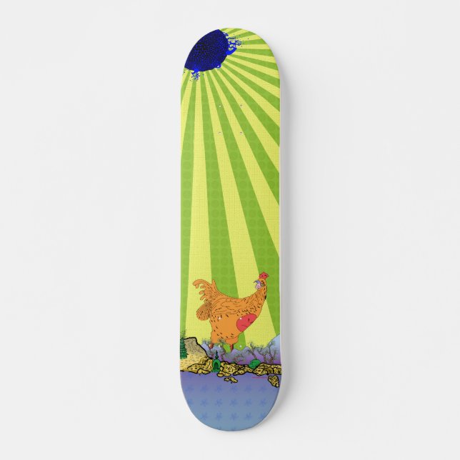 Skateboard Escuela antigua de patinaje sobre patines muy tard (Anverso )