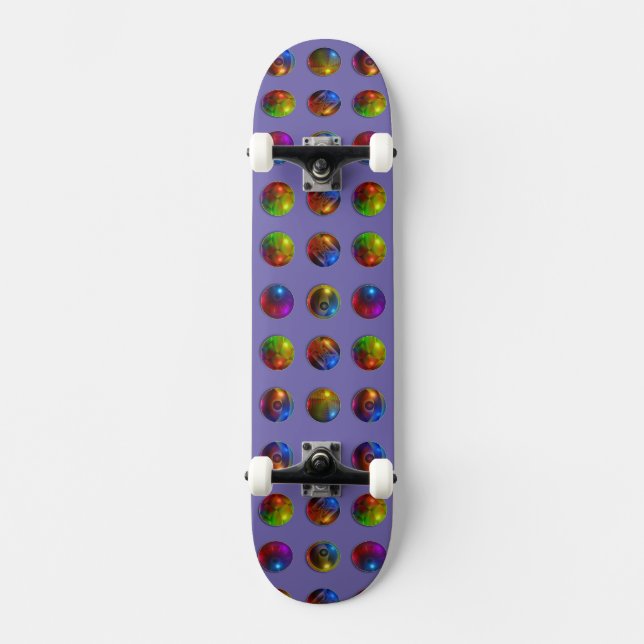 Skateboard Esferas Brillantes (Anverso)