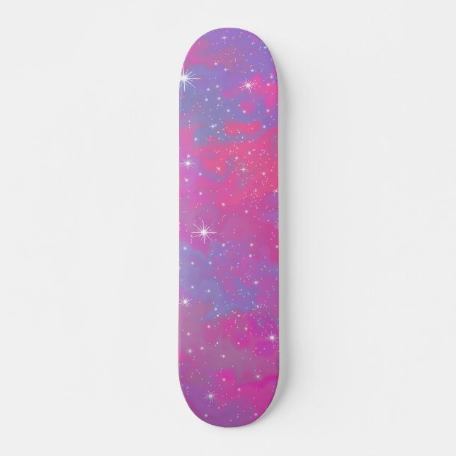 Skateboard Espacio colorido personalizado (Anverso )