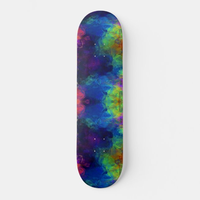 Skateboard Espacio fractal Geometría sagrada de placa larga d (Anverso)