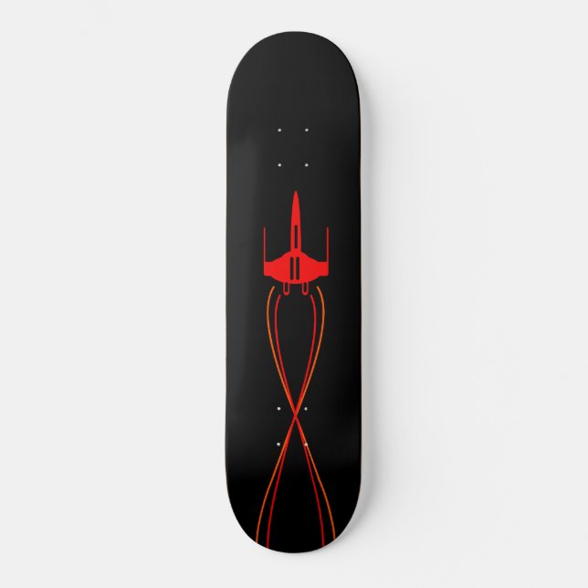 Skateboard Espacio Rojo (Anverso)