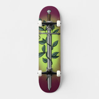 Skateboard Espada Medieval & Viña