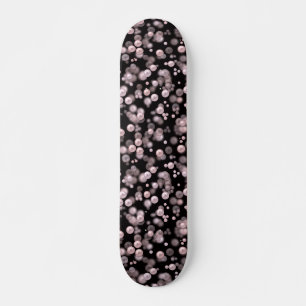 Skateboard Esparcimiento de perlas rosas y blancas en velv ne