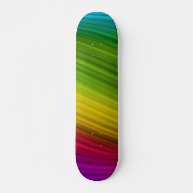 Skateboard Espectro Impresionante de Colores de Arcoíris (Anverso )