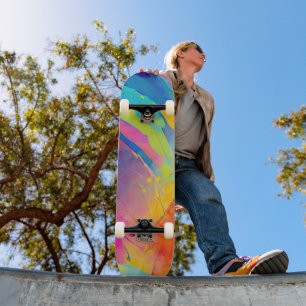 Skateboard Espectro vibrante arco iris