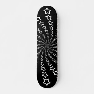Skateboard Espiral de estrellas: Estrellas blancas: Skateboar