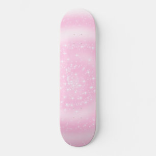 Skateboard Espiral estridente de color rosa delgado