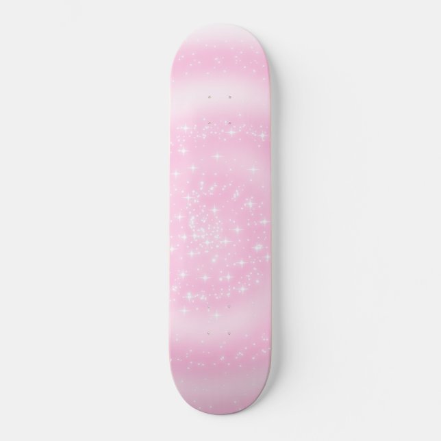 Skateboard Espiral estridente de color rosa delgado (Anverso)