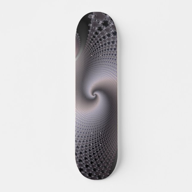 Skateboard Espirales interminables - Arte Fractal (Anverso )