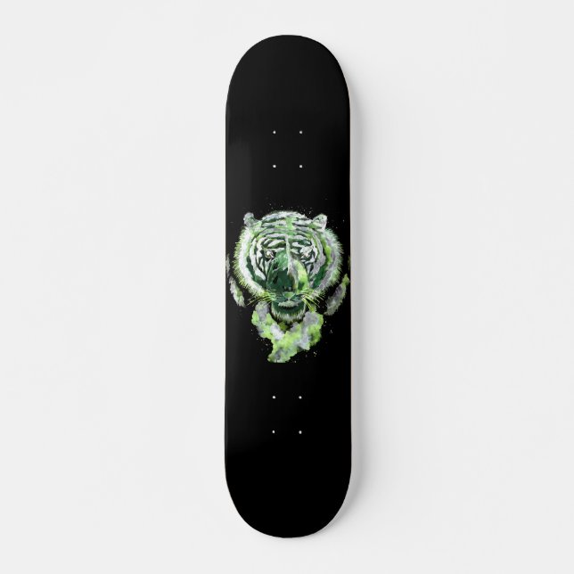Skateboard Espíritu del tigre verde (Anverso )