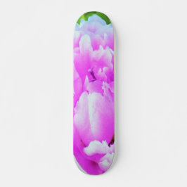 Skateboard Espléndido detalle de flor de peones rosados doble
