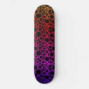 Skateboard Espuma arcoiris negra