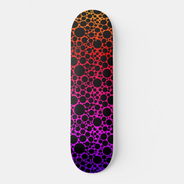 Skateboard Espuma arcoiris negra (Anverso)