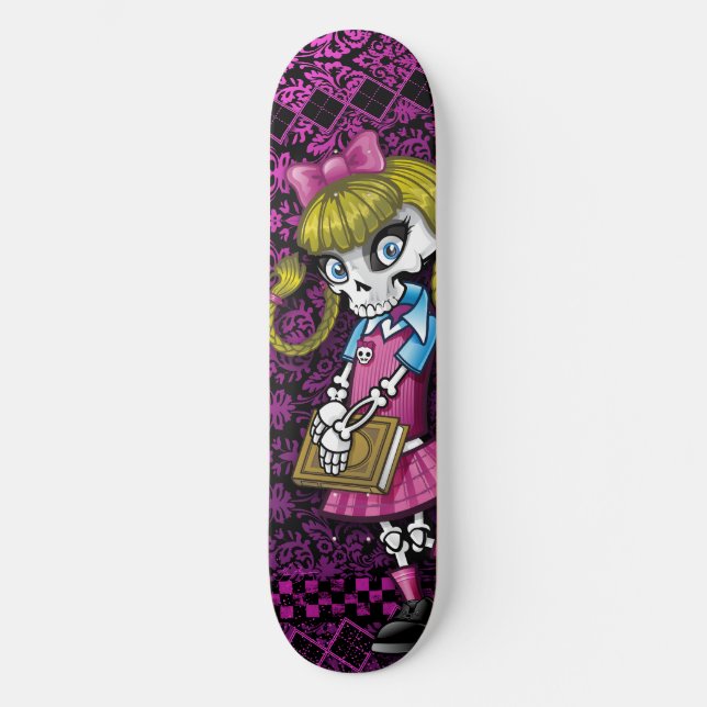 Skateboard Esqueleto de la colegiala (Anverso)