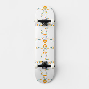 Skateboard Esqueleto humano feliz