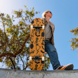 Skateboard Esqueletos de Halloween Danza macabra