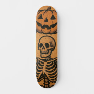 Skateboard Esqueletos de Halloween vintage/retro