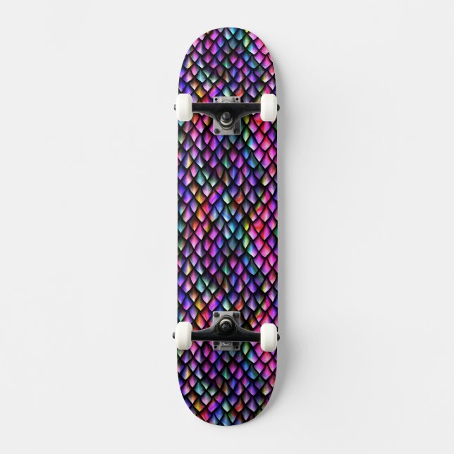 Skateboard Esquina Rainbow Dragon Scales (Anverso)