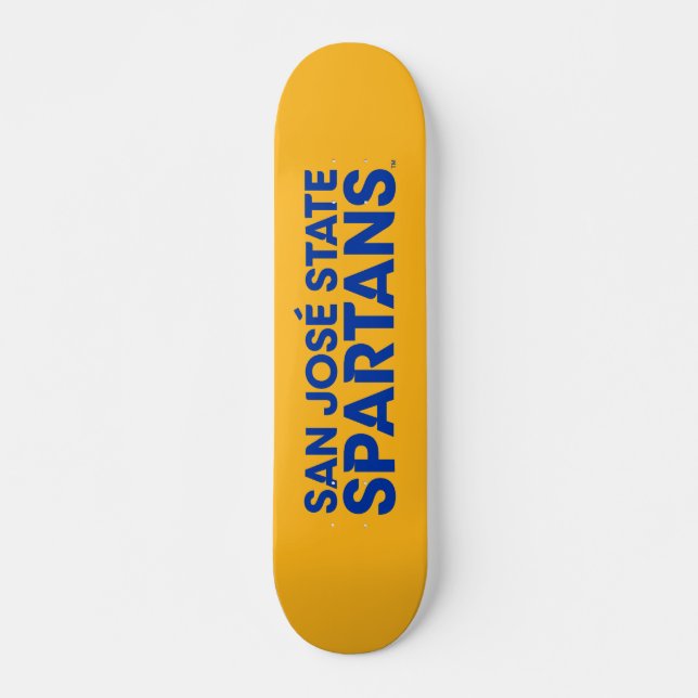 Skateboard Estado Spartans Wordmark de San Jose (Anverso )