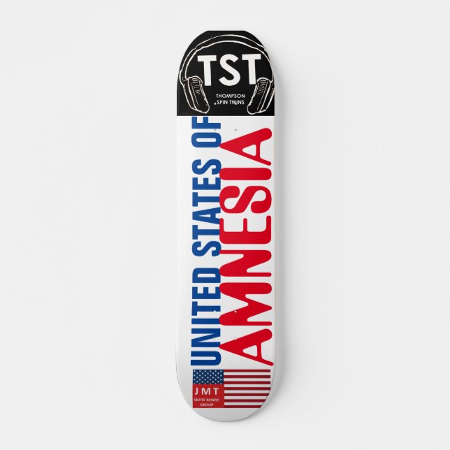 Skateboard ESTADOS UNIDOS DE AMNESIA Skateboard, Deck de 7¾" (Anverso )