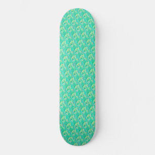 Skateboard estampa floral artística