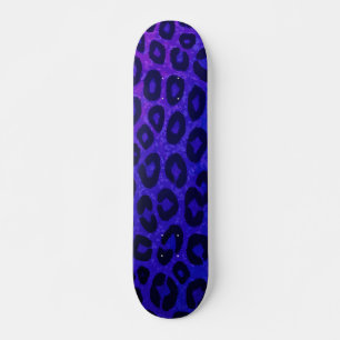 Skateboard Estampado Animal de Estampado de Guepardo Morado G