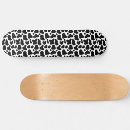 Skateboard Estampado de Animal Vaca Lindo