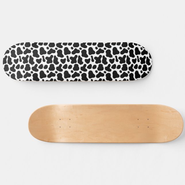 Skateboard Estampado de Animal Vaca Lindo (Horz)