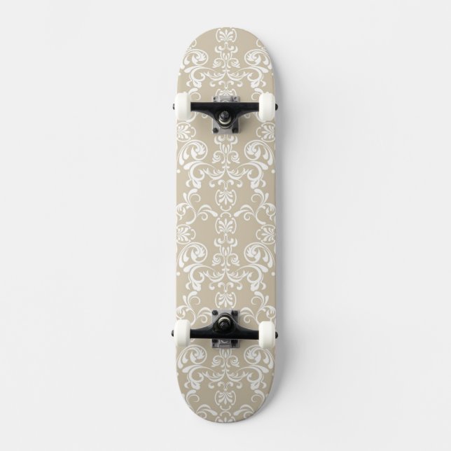 Skateboard Estampado de flores (Anverso)