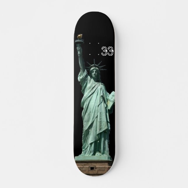 Skateboard estatua de la libertad (Anverso )