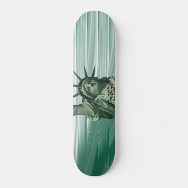 Skateboard Estatua de la Libertad Llorando (Anverso)