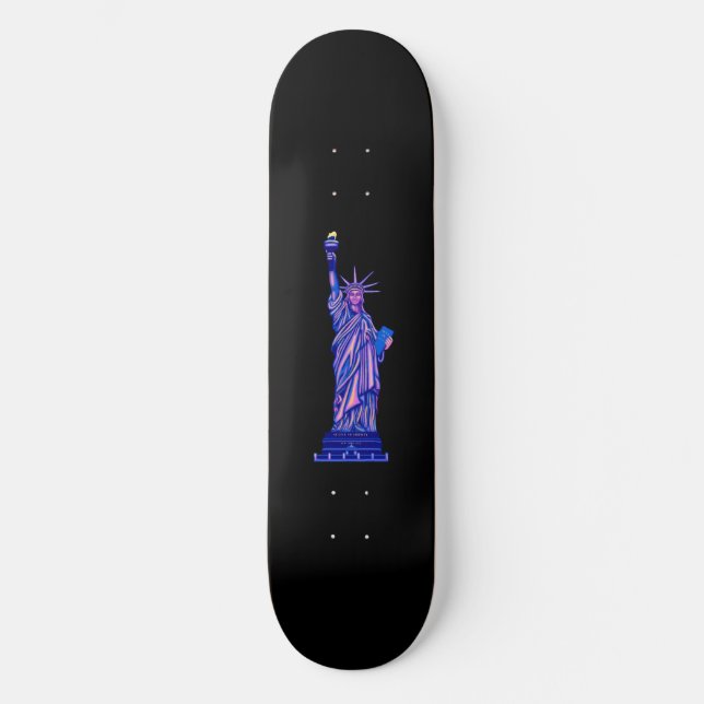 Skateboard Estatua de la Libertad- Monumento a Nueva York (Anverso)