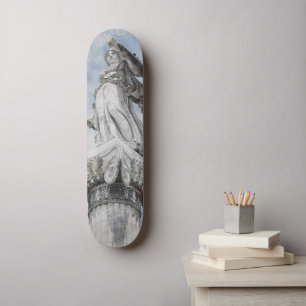 Skateboard Estatua griega clásica Athena Postcard