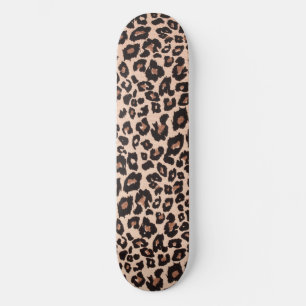 Skateboard Estética genial de leopardo