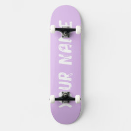 Skateboard Estética Pastel Púrpura
