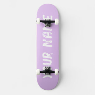 Skateboard Estética Pastel Púrpura