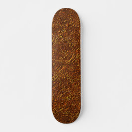Skateboard Estilo alvenaria・tica marrom e tom dourado