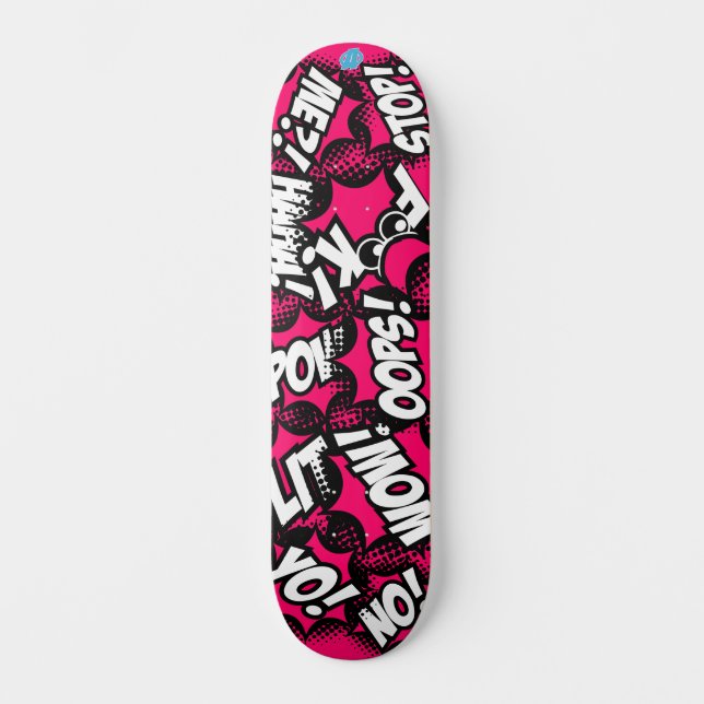 Skateboard Estilo de cómic (Anverso)