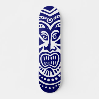 Skateboard Estilo de máscara tiki - Navío en blanco