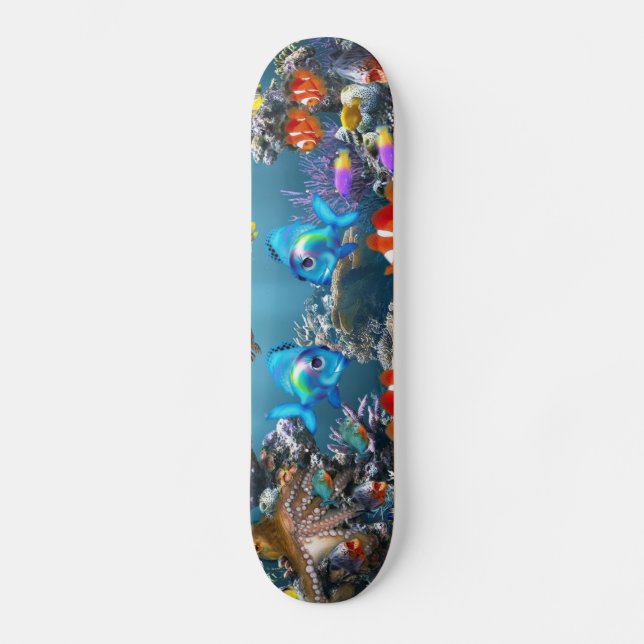 Skateboard Estilo de Sealife del acuario (Anverso)