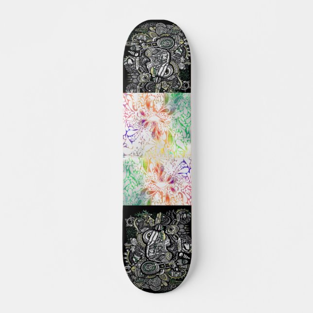 Skateboard estilo del tablero del scate del arte (Anverso )