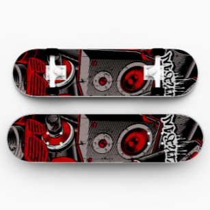 Skateboard estilo Graffiti Rojo   Skateboard Rojo