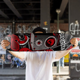 Skateboard estilo Graffiti Rojo | Skateboard Rojo
